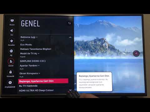 Lg Tv Fabrika Ayarlarına Döndürme