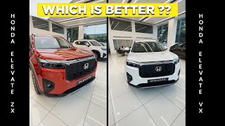 Honda Elevate VX vs Honda Elevate ZX | Top Model Sahi ? Elevate SUV Review |