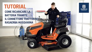 Connettore per ricaricare le batterie del trattorino Husqvarna