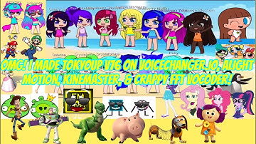 OMG! I Made Tokyoup V76 On VoiceChanger.io, Alight Motion, KineMaster, & Crappy FFT Vocoder!