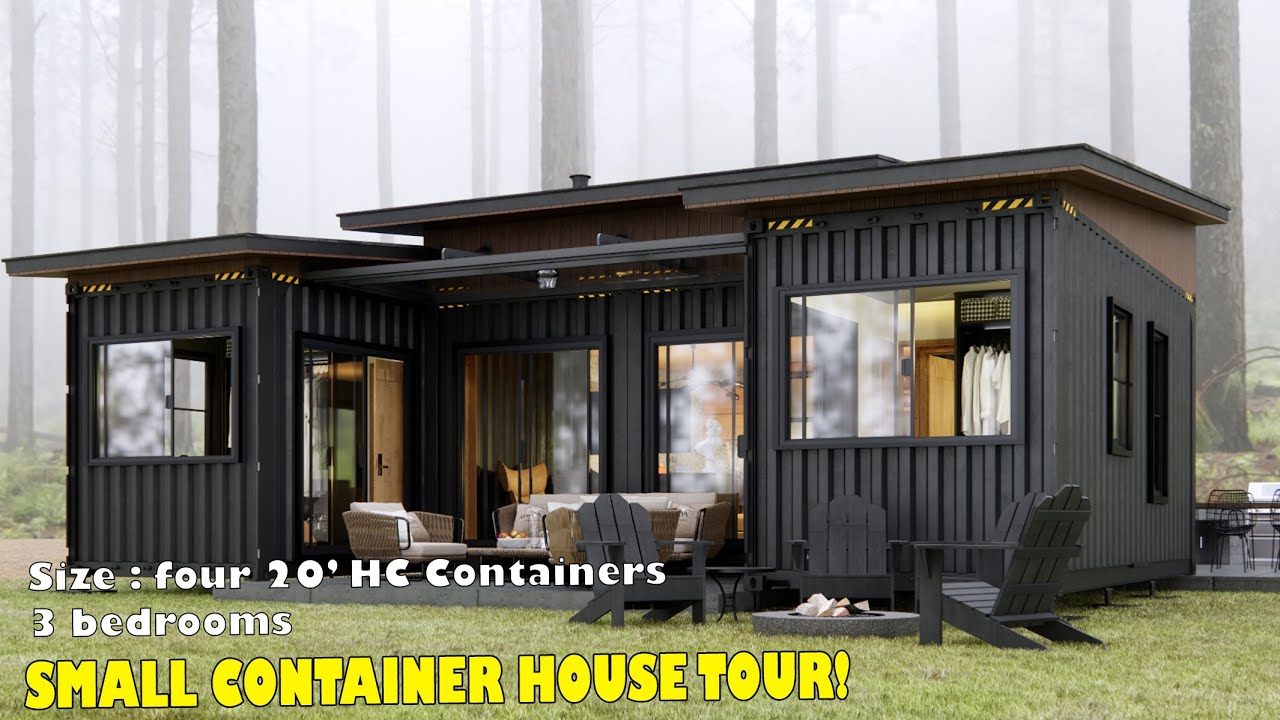 Shipping Container Homes | 3 Bedrooms | Simple And Cozy Home - Youtube