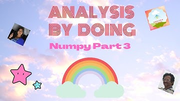 Data Analysis Hands-on AWS Cloud: NumPy Part 3
