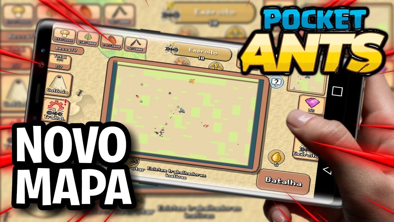 NOVO SISTEMA DE MAPA INCRÍVEL! Pocket Ants Mobile 024 YouTube