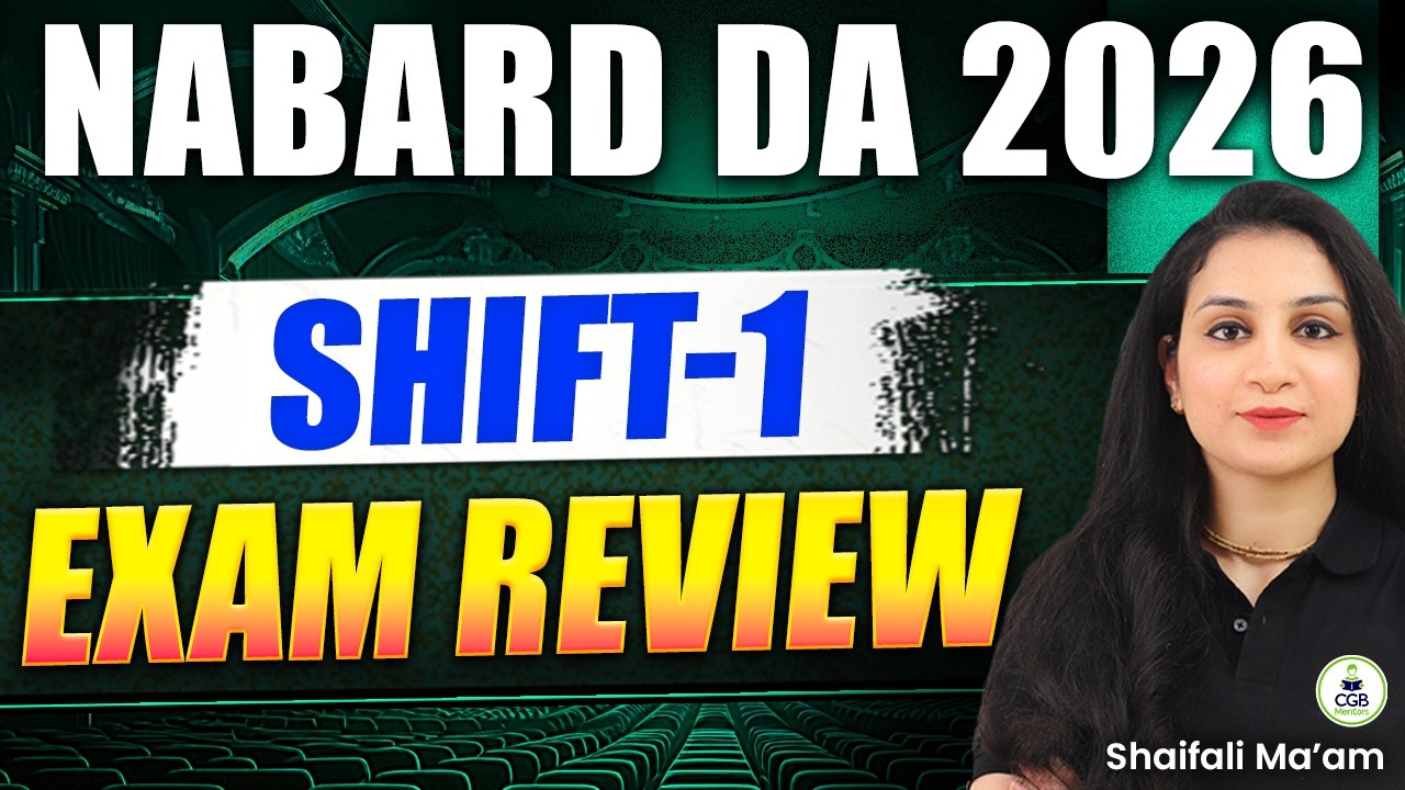 NABARD DA 2026 Exam Review | NABARD DA Exam Analysis and Expected Cut Off |NABARD DA Shift 1 Review