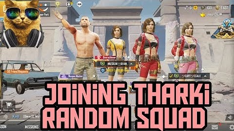 Joining Random Squad Of Tharki Girls Use Headphones | Pubg Mobile