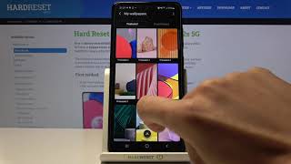 How to Change Wallpaper on SAMSUNG Galaxy A52s - Display Settings screenshot 1