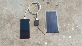 Phone charger using solar cell , free energy