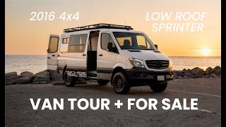 Van Tour + For Sale | 2016 Sprinter 4x4 Low Roof Adventure Van