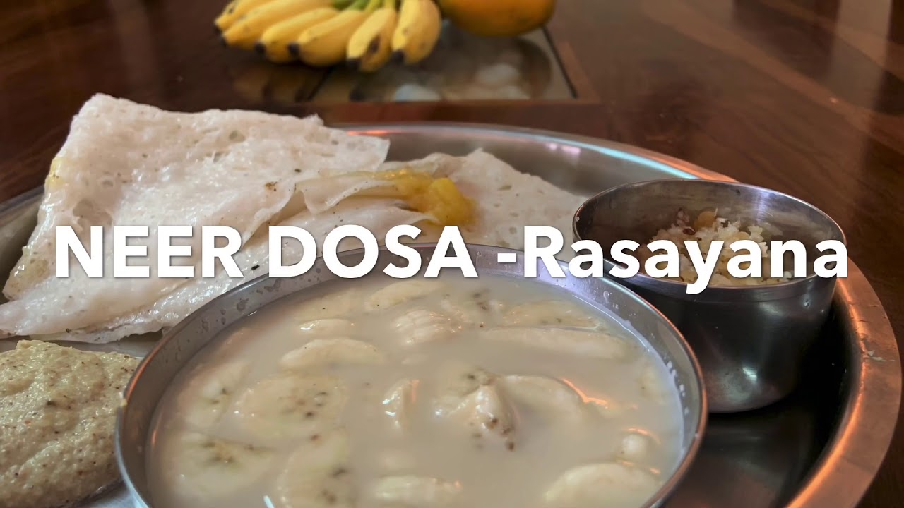Neer Dosa Neer dosa chutney recipe Neer dosa with rasayana ನೀರು