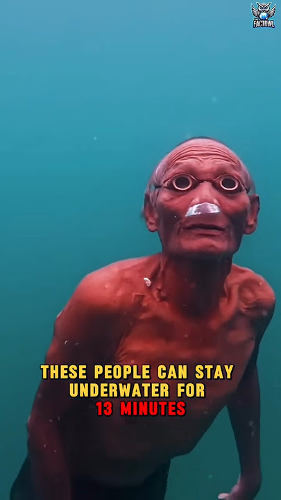 This Tribe Can Stay Underwater for 13 Minutes! 🌊😱 #shorts #bajau