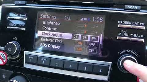 Nissan Ultima Time Change Setting - Quick and Easy!