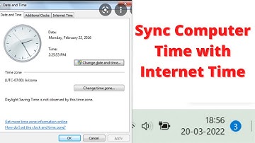 How to sync computer clock with Internet time