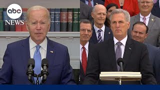 Biden, McCarthy deliver remarks on debt ceiling negotiations