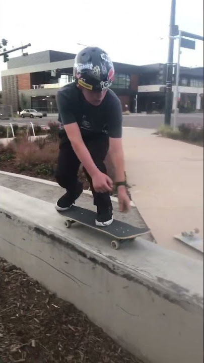 Kick flip down a Ledge￼