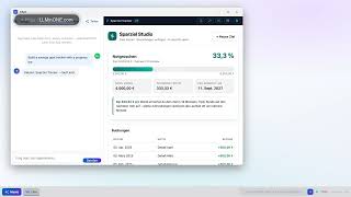 create in 10 seconds a new app - example: "savings goal tracker with a progress bar 16x9" screenshot 4