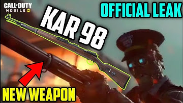 New Upcoming Weapon Kar98k Leak official in Cod mobile  . Call of duty Mobile.
