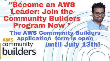 Become an AWS Community Builder: Learn How to Apply for the Program -2023 || manitechy