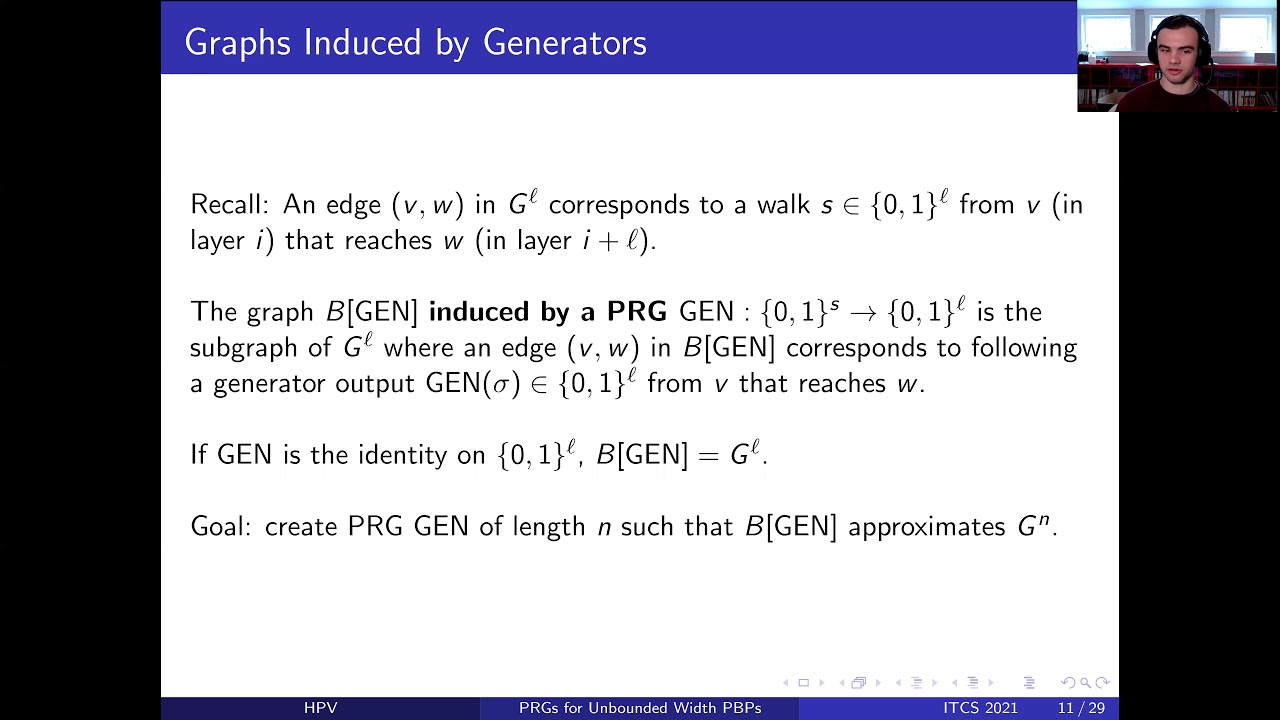 Pseudorandom Generators For Unbounded Width Permutation Branching Programs Youtube