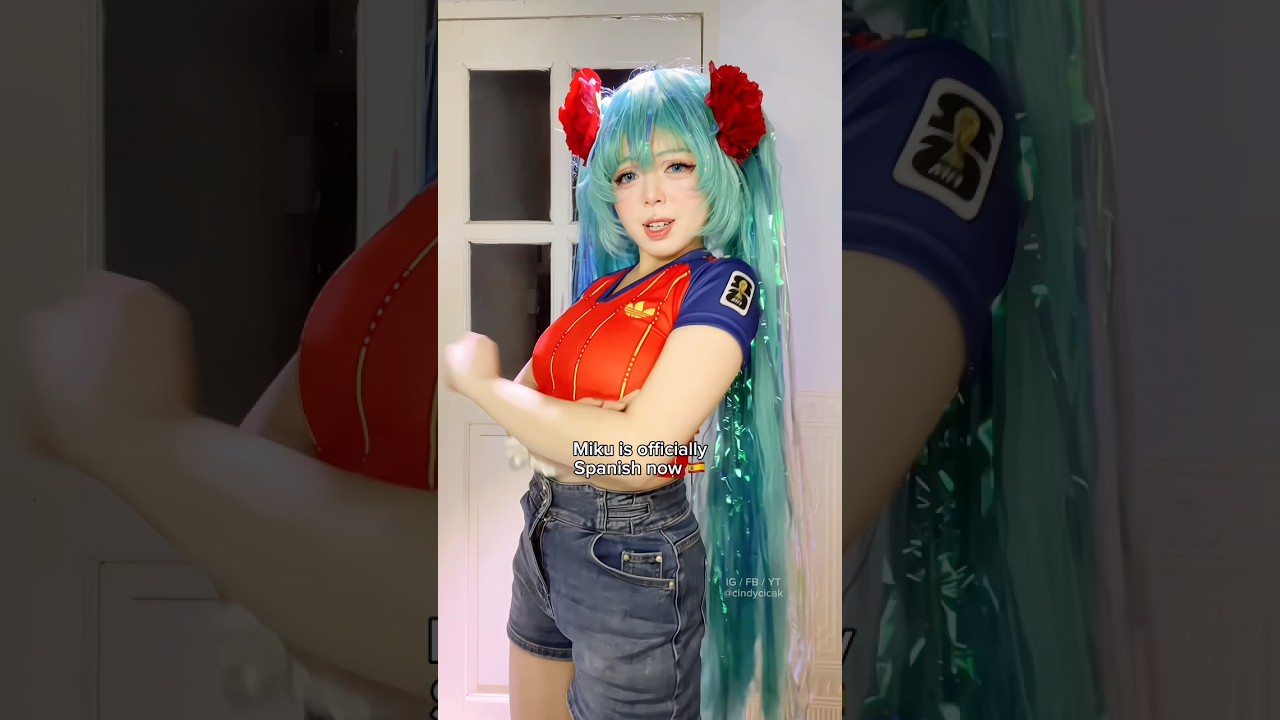 VAMOS MIKU ESPAÑOLA 🇪🇸🇪🇸🇪🇸#hatsunemiku #spain #spanish #cosplay #fifaworldcup2026