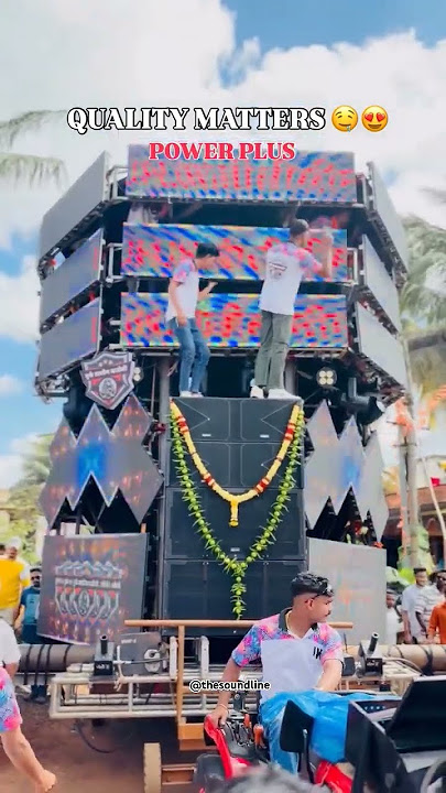 V Audio power plus @v_audio_karad_official #kadolidasara #belgavdasara #compitition #soundcheck #dj