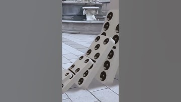 Domino effect simulation #domino #experiment #gravity #shorts