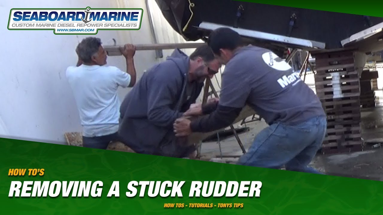 sailboat rudder stuck