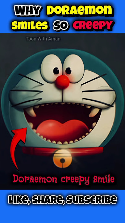 Why Doraemon Smiles so creepy 😱😰 || #doraemon #doraemoncartoon