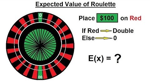 Prob & Stats - Random Variable & Prob Distribution (15 of 53) Expected Value of Roulette