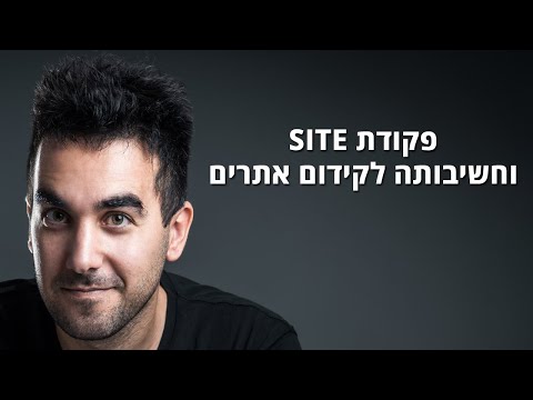 פקודת / חיפוש site: בגוגל והחשיבות של זה לקידום אתרים אורגני - דניאל זריהן