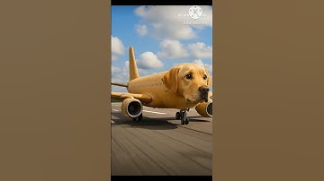 ai generate video. Dog plane 🐶 #shorts ##viralshorts #ai #animation #youtubeshorts #india #ytshorts