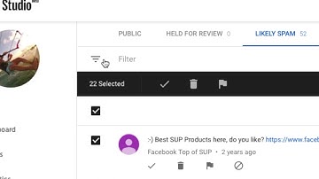 How to delete comments from your videos in youtube studio beta