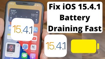 iOS 15.4.1 Battery Draining Fast After Update iPhone How To Fix iPhone Battery Drain Issue