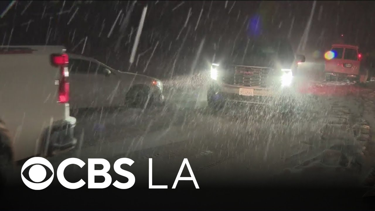 Winter storm brings snow and rain to Southern California with more in ...