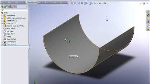 SolidWorks Rolled Sheetmetal