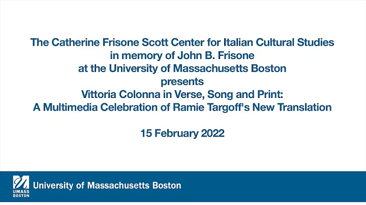The Catherine Frisone Scott Center presents: Vitto...