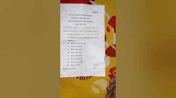 Bca 5th semester question paper 2024 Data Communication And networking  #mdu