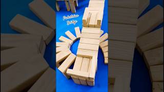 I Built a Jenga Pedestrian Bridge with Spiral Stairs! 🌉🌀 #shorts #jenga #pedestrianbridge