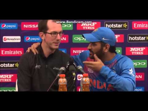 Dhoni trolls australian reporter