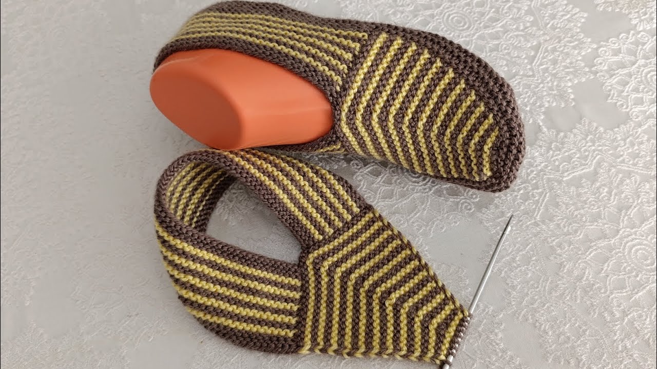 💥Бесшовные пинетки с двумя спицами👌🏼#вязаниекрючком #открытие #вязание #ручнаяработа #сделайсам #...