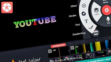 How to make colour text reveal animation intro in kinemaster /How to make intro in kinemaster,
