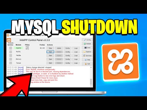 Fix MySQL shutdown unexpectedly - XAMPP