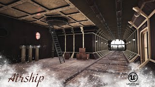 Airship in UE4. Sounds is ready. Before building lighting