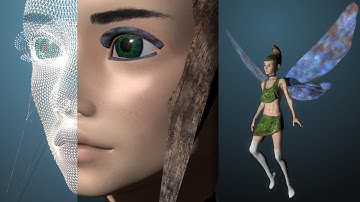Fairy - pre animated 3D model for After Effects