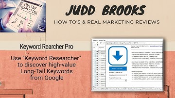 Keyword Researcher Pro Keyword Tool