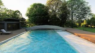 Amazing Sunshield Jupiter Telescopic Pool Enclosures for Resort/Hotel
