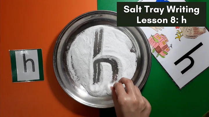 Salt Tray Writing | Lesson 8: Phonic h |  Montessori Homeschool Curriculum by Junior Scholars
