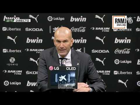 Rueda de prensa de ZIDANE post Valencia 4-1 Real Madrid (08/11/2020)