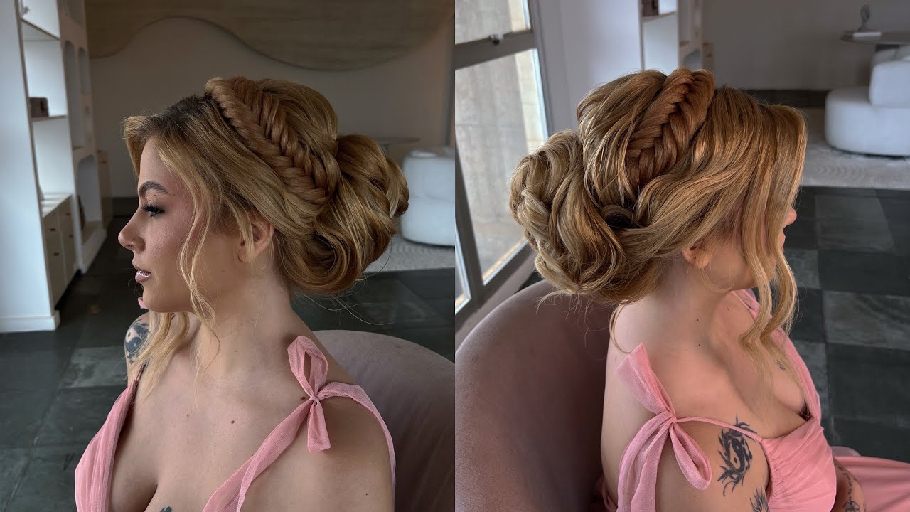 Como fazer COQUE ROMÂNTICO com TRANÇA