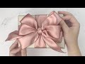 Gift Wrapping | 禮物包裝教學 + 禮物盒蝴蝶結打法-三層蝴蝶結（Step By Step）