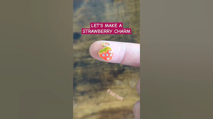 look a strawberry. #resinart #jewellery #handmadejewelry #diycrafts #uvresin #diyjewelry #shortsfeed